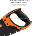 Isunpro 18 inch fast cutting hand saw, wood saw with chip removal device Ergonomic design rubber handle saw
